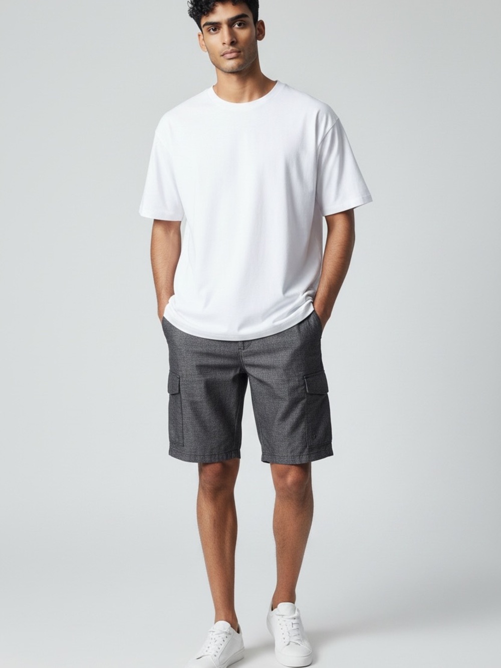 Burnside Dark Gray Hybrid Shorts